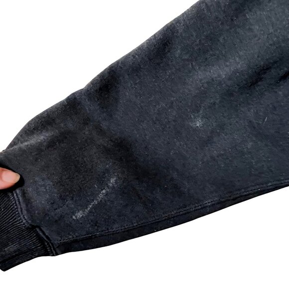 Danaggers Vtg 90's St. Moritz Switzerland Embroidered Sweatshirt Dark Gray Large - Picture 6 of 10